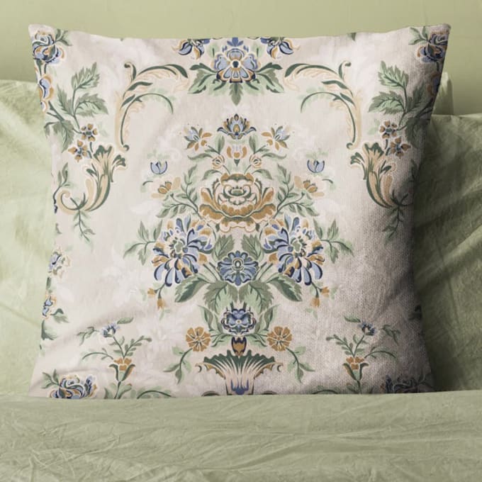 design bedsheets, curtains, cushions mats, rugs, carpets, pillows