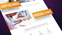 create a responsive landing page website