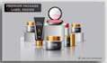 design modern makeup skincare cosmetic product packaging label box