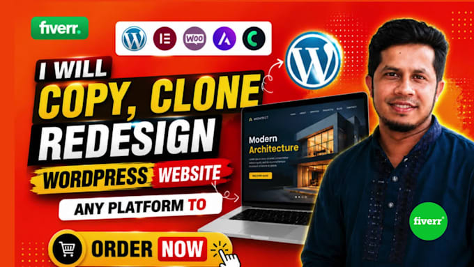 copy clone website use wordpress elementor
