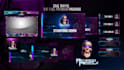design animated twitch overlay, twitch logo, twitch stream package panels screen
