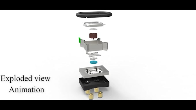 design 3d modeling, and technical drawing, 3d printable product animation