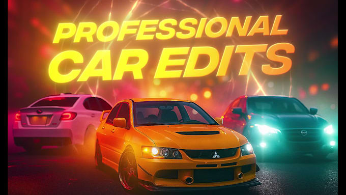 do professional car editing with effects, sound design and social media reels