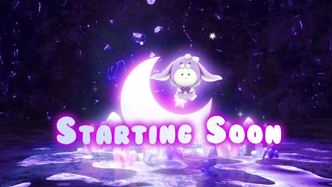 design animated cute custom stream overlay panels for twitch
