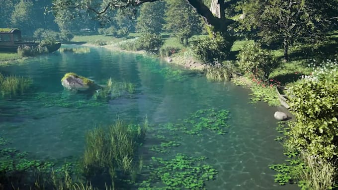 3d game environment 3d level design 3d game map 3d landscape design in unity ue5