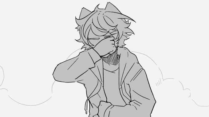 Do 2d traditional animation, hand drawn, cel animation, line art anime