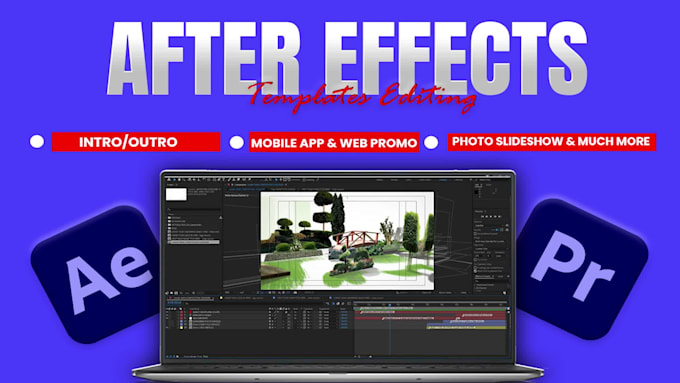 edit after effects, premiere pro templates and short videos