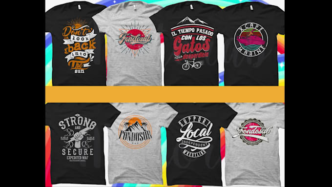 do custom typography tshirts