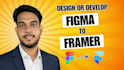 convert figma to framer responsive website, framer animation