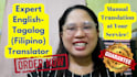 manually translate tagalog or filipino to english