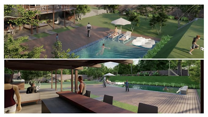 create your backyard landscape design and render