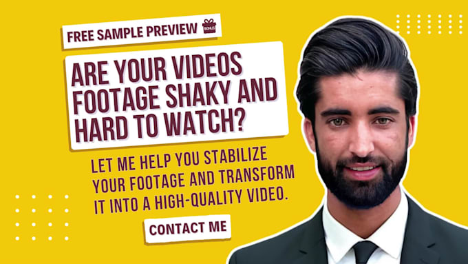 stabilize your shaky camera video footage to ensure a professional result