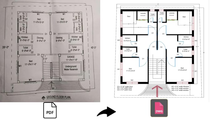 autocad drafting and any 2d autocad drawings within a day