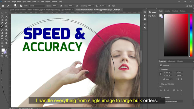 precisely remove background with clipping path, cutout images