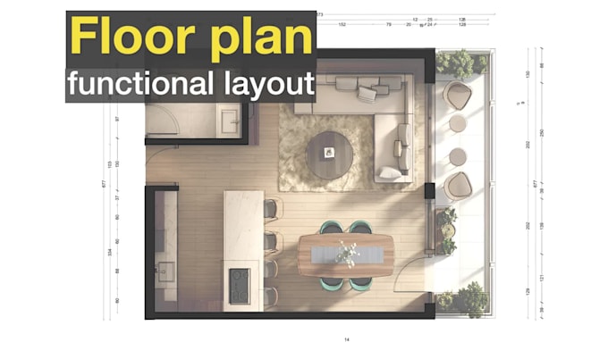 design a floor plan with furniture layout and color