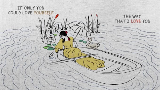 create animated hand drawn lyric music video