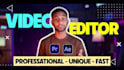 do simple, quick and minimal video editing for youtube, instagram and tiktok