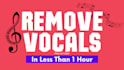remove vocals from any song in less than an hour