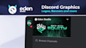 design an animated discord server banner, logo, and full branding kit