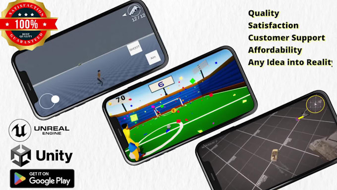 make 3d or 2d game development for mobile web and PC
