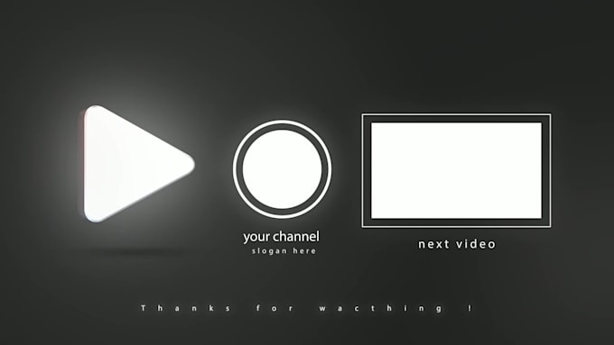 create cool youtube end screen outro within 24 hours