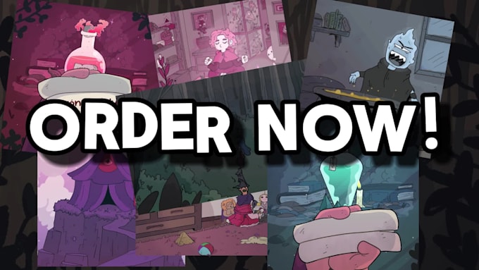 make a gif or 2d animation with original art for you