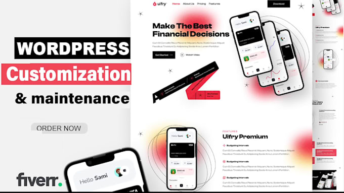 edit or update your wordpress website and do customization