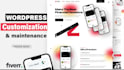 edit or update your wordpress website and do customization