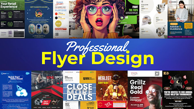 design professional flyer, poster, creative ad for your business