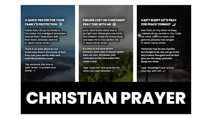 make christian prayer short videos for youtube shorts, reels, tiktok