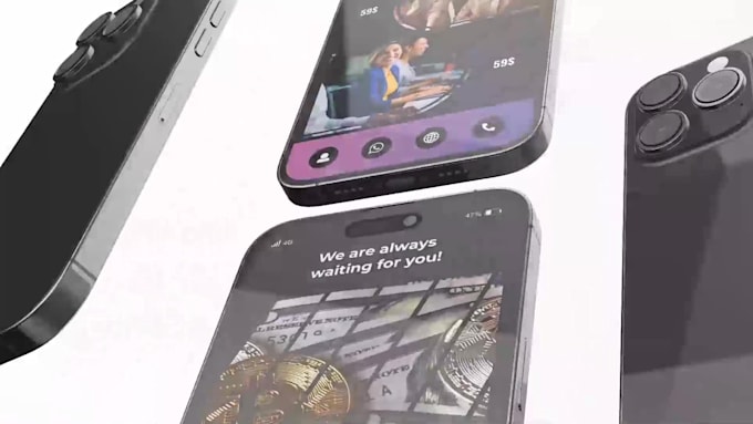 create a modern mobile app promo or app explainer video