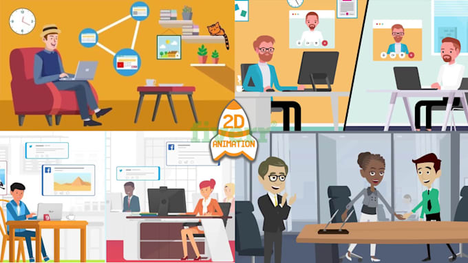 Hot Review! I will create a 2d animated explainer video in 48 hours  for $40