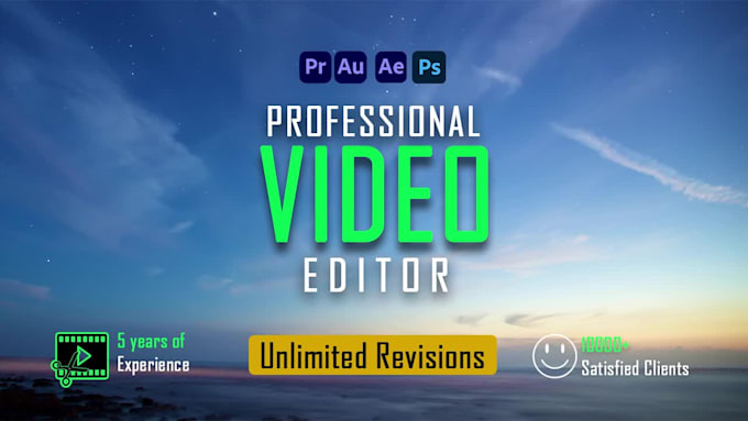 professionally edit videos and video editing