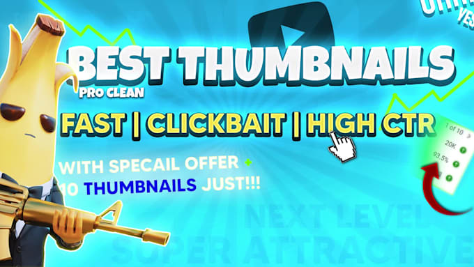 design your youtube thumbnail like sick fast , catchy