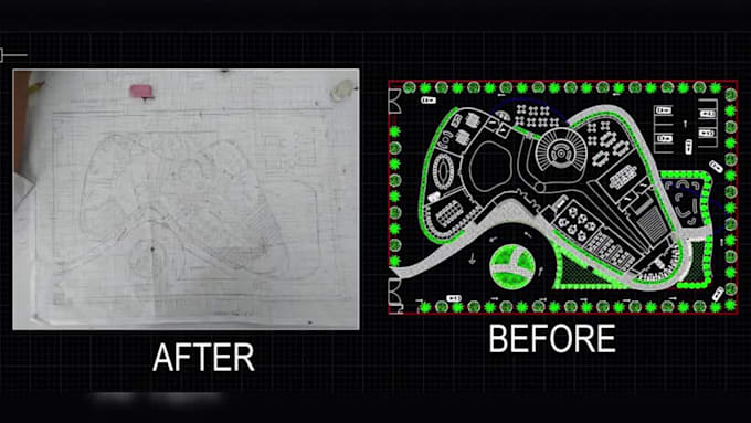 convert PDF, sketches, and images to autocad dwg dxf