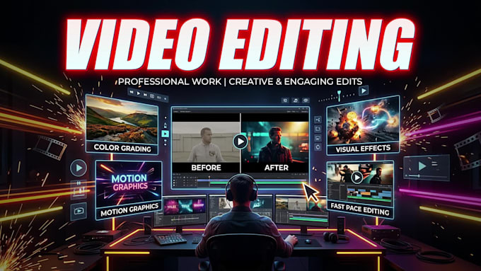 be your pro video editor for long form youtube videos, reels, shorts and more