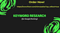 do keyword research and competitor analysis for google ranking