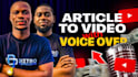 convert blog post, script or article to video with voice over