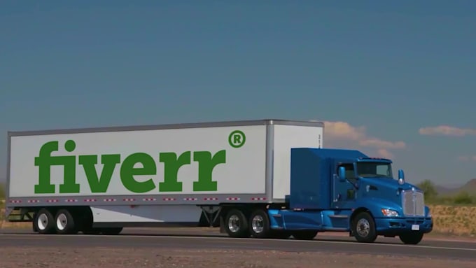 create a logistics truck trailer promo video for your brand