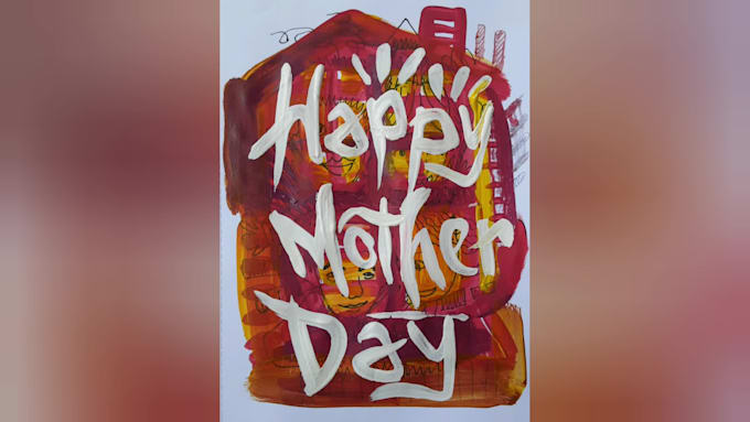make lettering custome with painting techniques