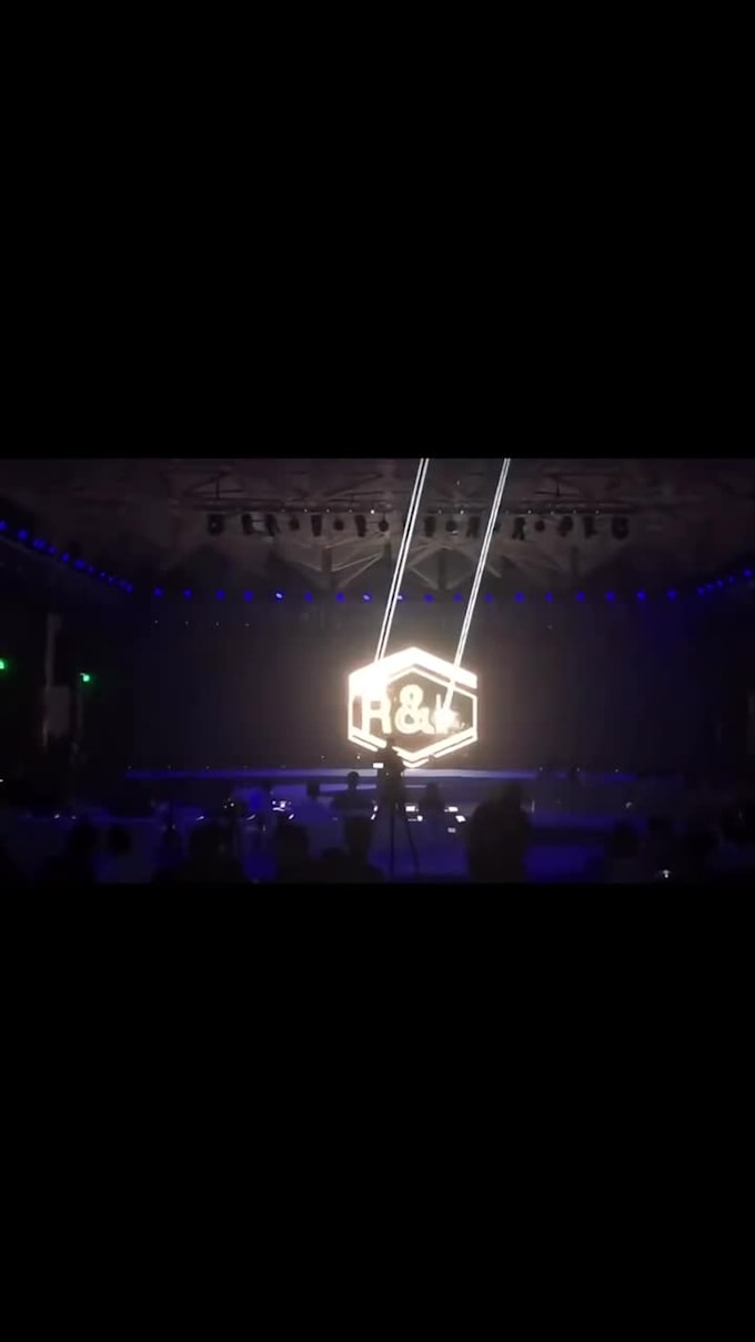 led wall vj loops billboard animation laser effects concert stage show design