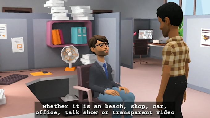 create 3d character explainer video