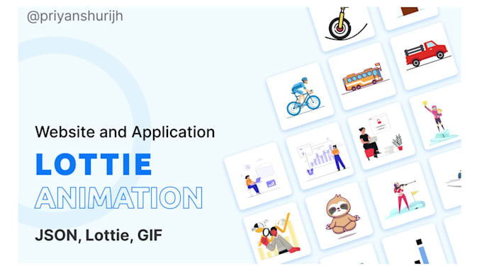 make lottie animation for website and mobile apps