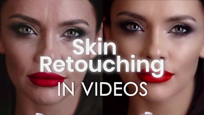 do video beauty skin retouching, colour correction