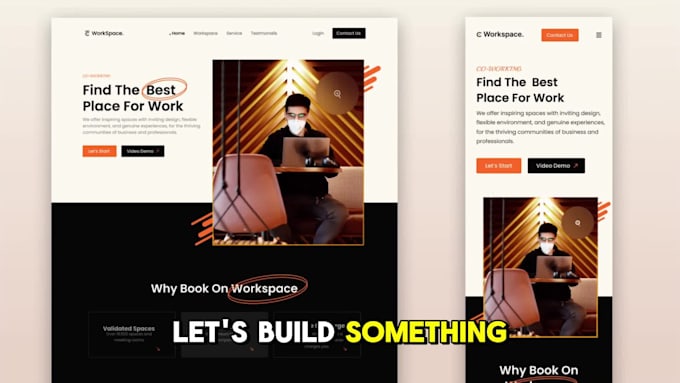 build professional laravel react business website