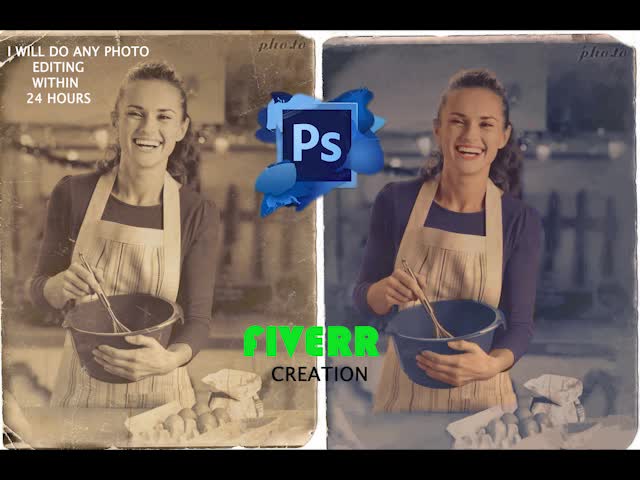 do photoshop editing and retouching fast
