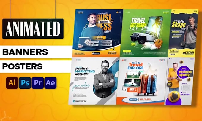 do poster animation,banner animation,party post animation
