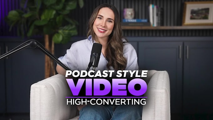 create a podcast ugc style video