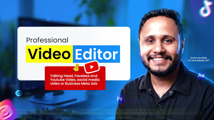 do engaging video edit, youtube talking head, vsl, ugc and ads video editing