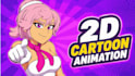 create 2d cartoon animation in adobe animate cc